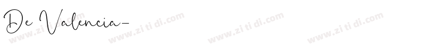 De Valencia字体转换
